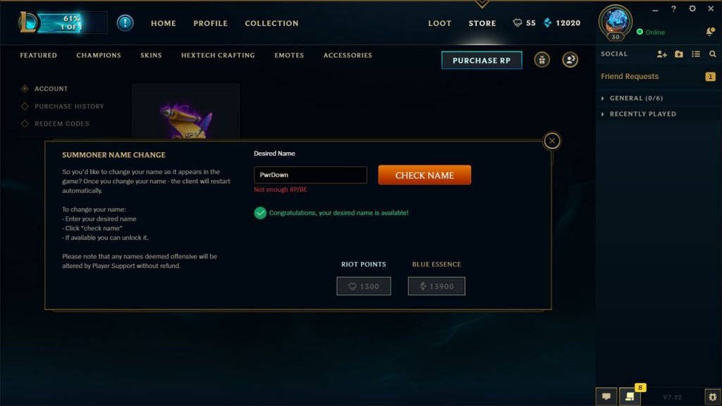 How to Change Your League of Legends Password and Username?