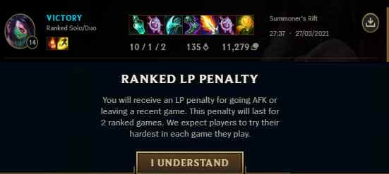 Dodging in League of Legends - Penalties and Does it affect MMR?