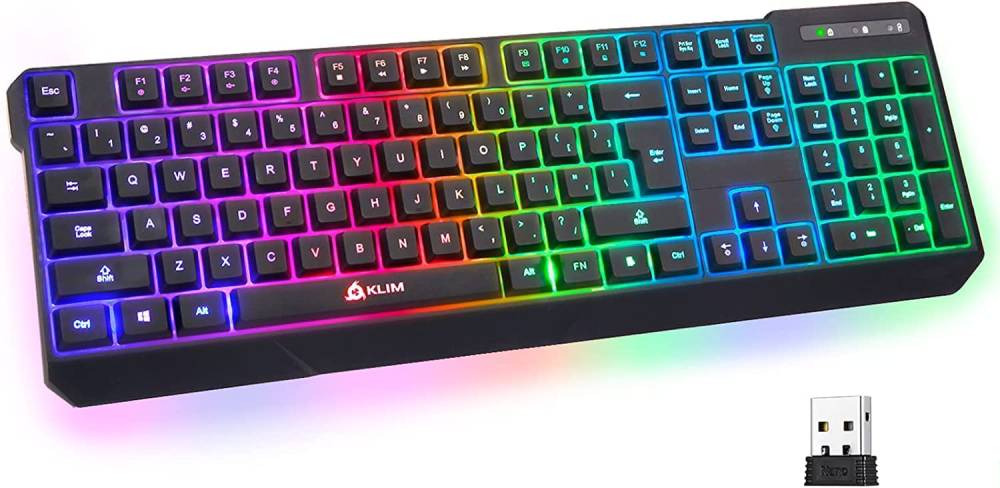 KLIM Chroma Wireless Gaming Keyboard for Streaming