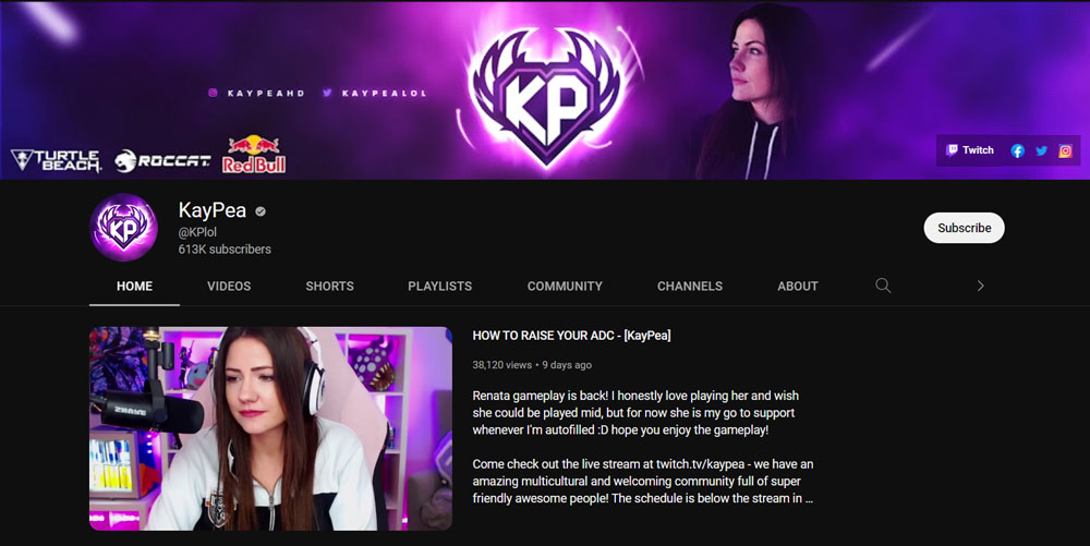 Top Best League of Legends YouTuber KayPea