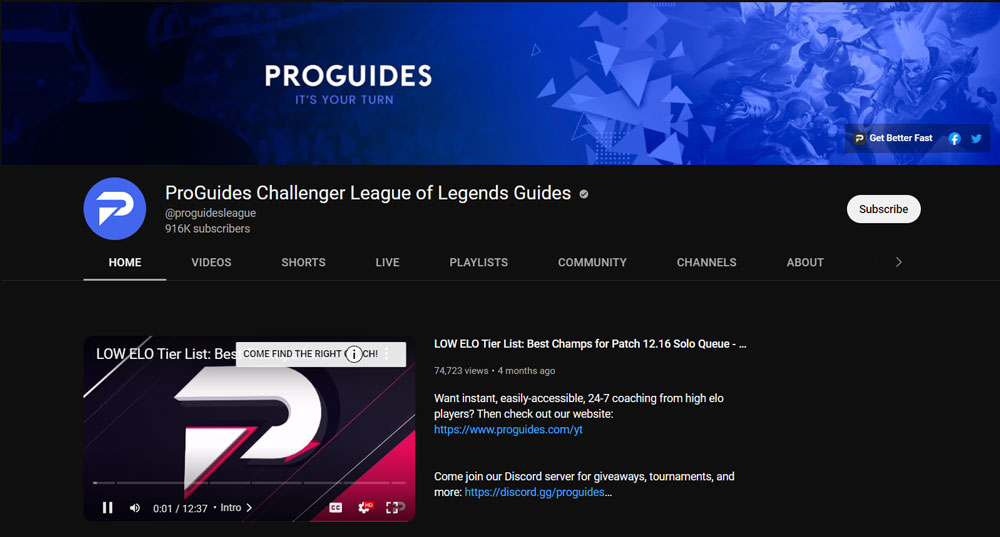 Top Best League of Legends YouTuber ProGuides