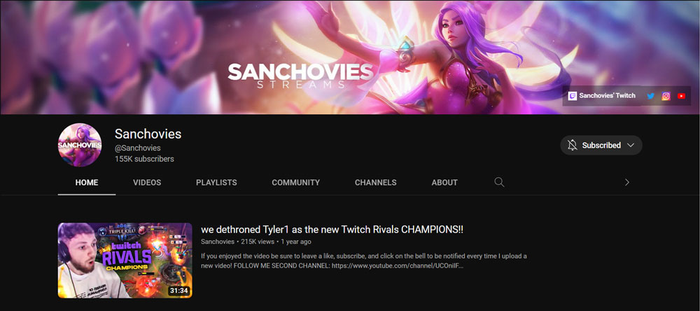 Top Best League of Legends YouTuber Sanchovies