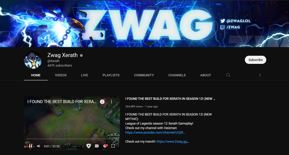 Top Best League of Legends YouTuber Zwag